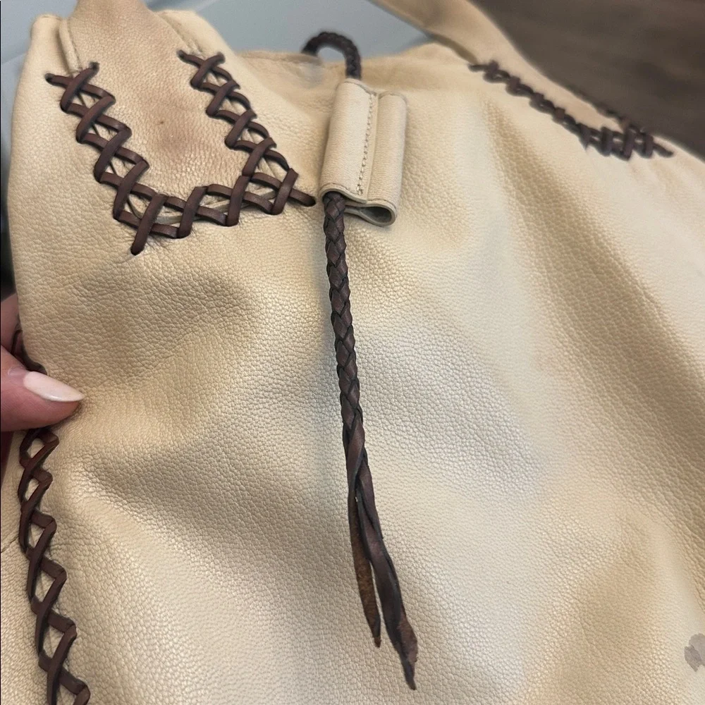 Large Vintage Sondra Roberts Leather Tote Hobo Bag TLC Project
